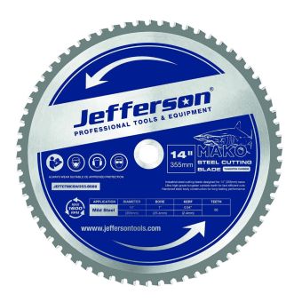 Jefferson Tools JEFTCTMCSW355-BS66 355mm TCT Metal Cut Off Saw Blade (66 Teeth)