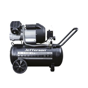 Jefferson Tools D-JEFC050V08B-230E 50L 3HP 8 Bar 230V V-Twin Pump Air Compressor (ToolUp 13 Deal)