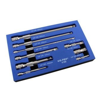 US PRO 4188 9-Pc Wobble Extension Bar Set