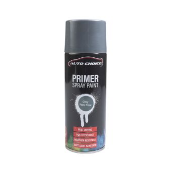 Auto Choice PMSPGPP Grey Plastic Primer Spray Paint 400ml Box Of 12 Pack