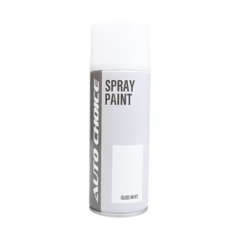 Auto Choice PMSPGW Gloss White Spray Paint 400ml 12 Pack
