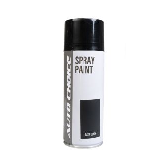 Auto Choice PMSPSB Satin Black Spray Paint 400ml Box Of 12 Pack
