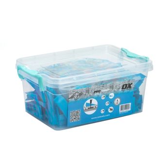 OX Tools OX-P161812 Pro Tile Leveling Kit 100 Wedges 100 2mm x 13mm Spacers and Pliers