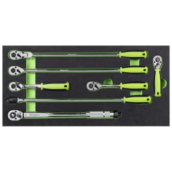 Sealey Siegen S01325 3/8in Drive Ratchet, Breaker Bar & Torque Wrench Set 7pc