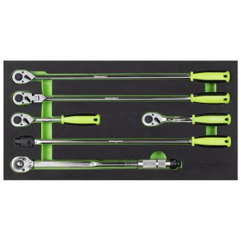 Sealey Siegen S01326 1/2in Drive Ratchet, Breaker Bar & Torque Wrench Set 6pc