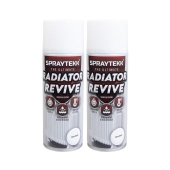 Spraytekk STSWRPX2 Satin White Radiator Paint Box of 18 Twin Packs 36 x 400ml