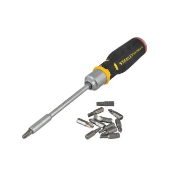Stanley STA062690 FatMax Ratchet Screwdriver with 12 Bits