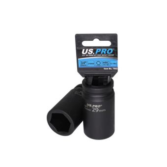 US PRO 7503 29mm Deep Impact Socket 3/4 Inch Drive 6 Point Box of 10