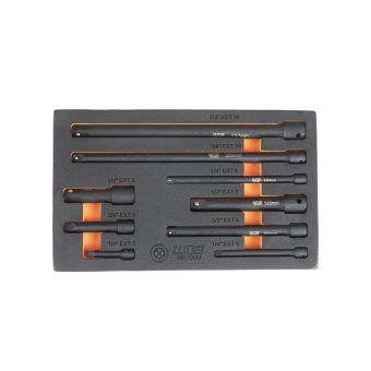 WNB Pro Tools 9 Piece Impact Extension Bar Set 1/4 3/8 1/2 Inch