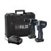 Draper DXPULSE 28003 12V Brushless Combi Drill & Impact Driver Kit 1/4" Sq. Dr. 2 x 4.0Ah Batteries 1 x Fast Charger
