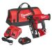 Milwaukee M18 FUEL 16 Gauge Angled Finish Nailer Kit with batteries charger and HD box
