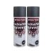 Spraytekk STMBRPX2 400ml Matt Black Radiator Paint Twin Pack
