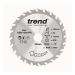 Trend CSB/13624TA Wood Cordless Circular Saw Blade 136mm 24 Tooth