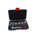 US PRO 7633 13 Piece Gear Ratchet Wrench Set with Interchangeable Flexi Heads