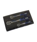 US PRO INDUSTRIAL 4229 – 3PC 90T Ratchet Set 1/4 3/8 1/2
