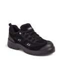 Black S1P Safety Trainers – Suede, Steel Toe Cap, SRC Slip Resistant