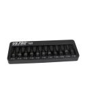 US PRO Industrial 11-piece 3/8 inch impact tamper star (security Torx) bit socket set T10–T60, 48 mm length, phosphate finish