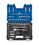 Draper Expert 16465 3/8 Sq Dr blue 41 piece socket set open case