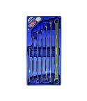 Jefferson Tools JEFDRRSS07 Extra Long 7 Piece Double Ring Fixed / Ratchet Spanner Set