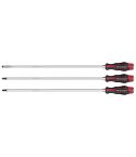 Sealey Premier AK4942 Extra-Long Hammer-Thru Screwdriver Set 450mm 3pc