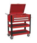 Sealey Superline PRO AP760M Heavy-Duty Mobile Tool & Parts Trolley Red