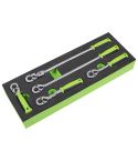 Sealey Siegen S01290 1/4in Drive Flip Reverse Ratchet Wrench Set 5pc