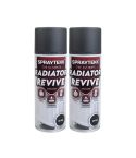 Spraytekk STMBRPX2 400ml Matt Black Radiator Paint Twin Pack