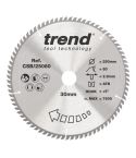 Trend CSB 25080 250mm x 30mm x 80T Wood Circular Saw Blade
