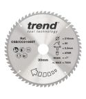 Trend CSB/CC21660T Wood Cordless ATBR Mitre Saw Blade 216mm x 30mm x 60T