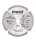 Trend PCD Fibre Cement Circular Saw Blade 165mm x 20mm x 4T PCD/FSB/1654