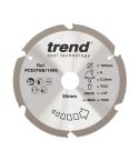 Trend PCD/FSB/1906 PCD Fibre Cement Circular Saw Blade 190mm x 30mm x 6T