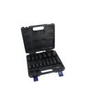 US PRO 7536 16 Piece 1/2 Inch Drive 12 Point Impact Socket Set
